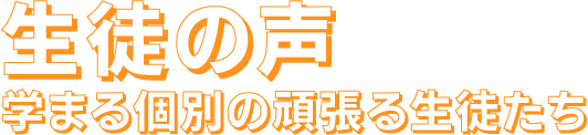 生徒の声